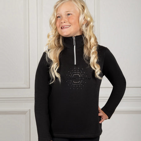 Coldstream Next Generation Hamilton Sparkle Quarter Zip #colour_black
