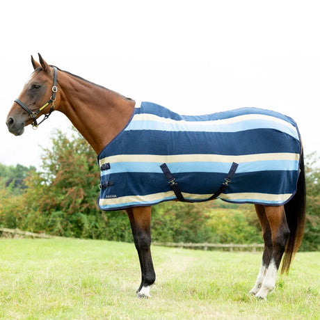 StormX Empra Newmarket Fleece Rug #colour_navy-blue-beige