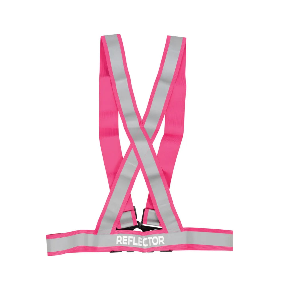 Reflector Adjustable Harness by Hy Equestrian #colour_pink