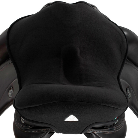 Acavallo Ortho-Pubis Seat Saver Dressage Classic Gel-In Dri-Lex 20mm #colour_black