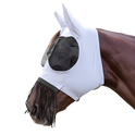 Waldhausen Puck Fly Mask With Nose Fringes #colour_silver-grey