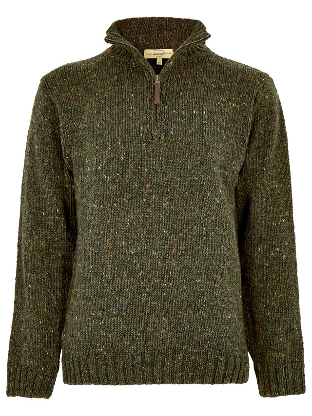 Dubarry Mens Callaghan Knitted Jumper #colour_olive