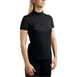 Montar MoZira Refined Shortsleeved Quarter Zip Polo #colour_black