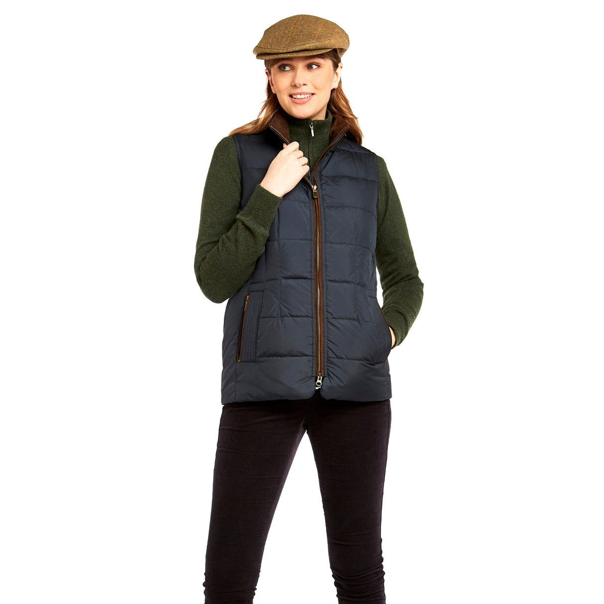 Dubarry Womens Spiddal Quilted Gilet #Colour_navu-multi