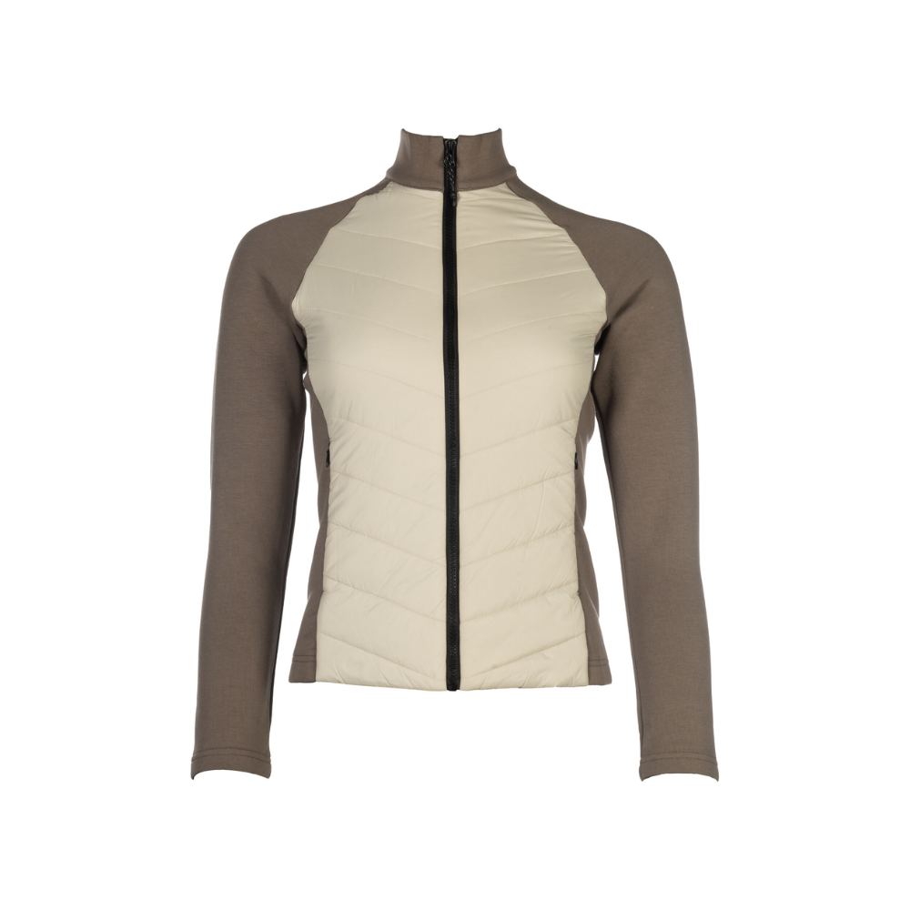 HKM Ladies Quilted Jacket -Amalfi- #colour_beige-taupe