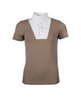 HKM Women's Short Sleeve Competition Shirt -Virginia- #colour_taupe