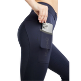 Montar MoGloria Caviar Tape Hybrid Pull-On Full Grip Riding Tights #colour_navy