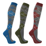 Hy Equestrian Christmas Argyle Socks