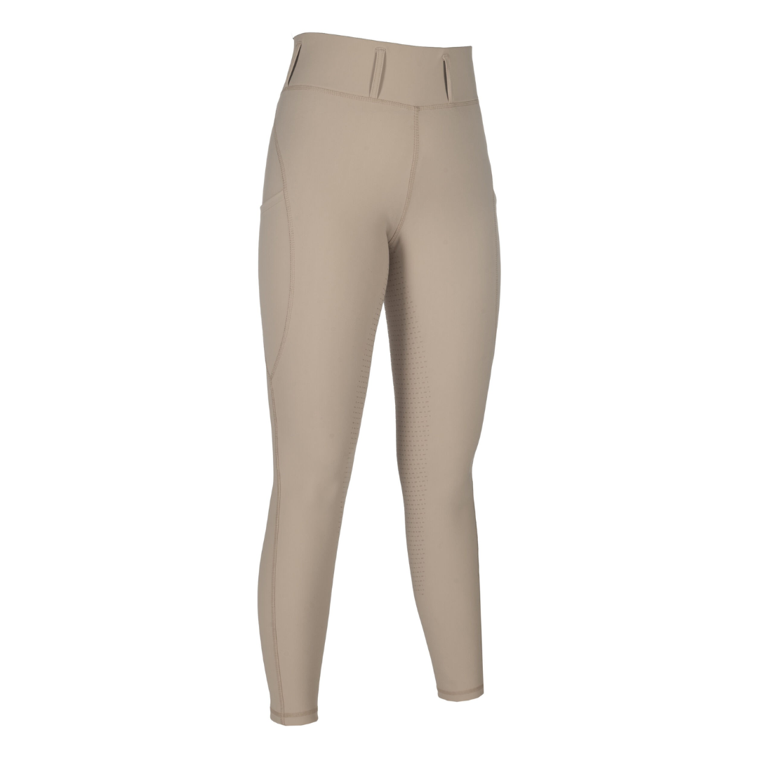 HKM Womens's Silicone Full Seat Riding Leggings -Jil High Waist- #colour_beige