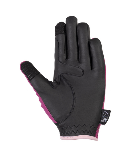 HKM Children's Riding Gloves -Polly- #colour_magenta