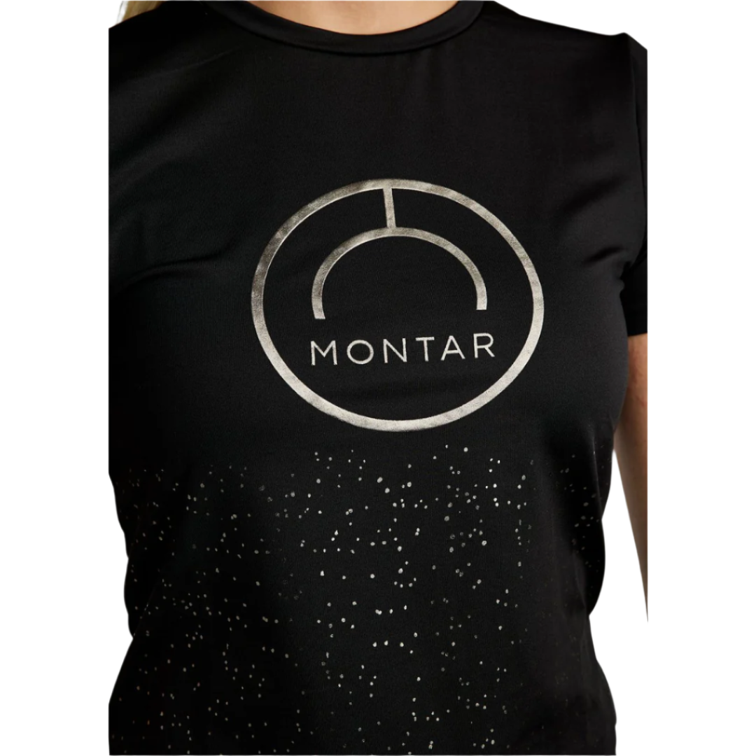 Montar MoSille with Gun Metal Logo T-Shirt #colour_black