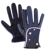 E.L.T Child Metropolitan Heart Riding Gloves #colour_night-blue