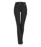 E.L.T Ladies Micro Jodhpur Cargo Silicone Breeches #colour_black