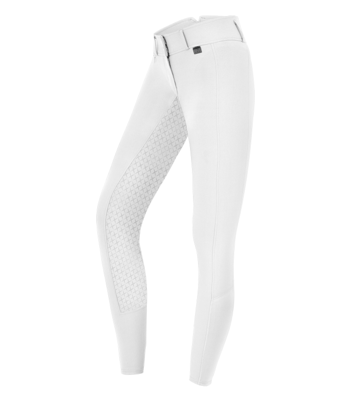 E.L.T Micro Child Sport Silicone High Waist Riding Breeches #colour_white