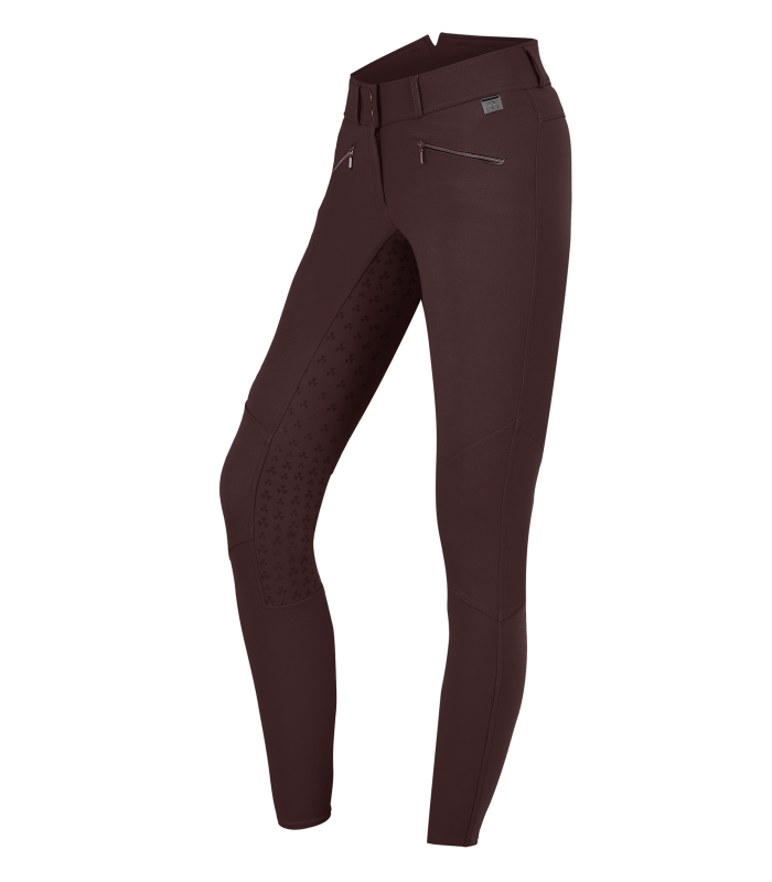 E.L.T Ladies Hella High Waist Silicone Breeches #colour_maroon