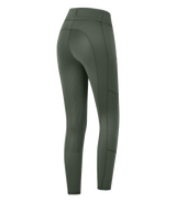 E.L.T Ella Ladies Riding Thermal Leggings #colour_dark-olive