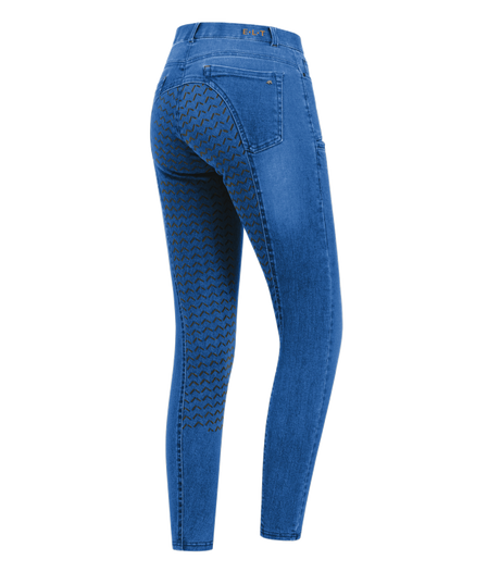 ELT Ladies Luna Jeans Breeches #colour_jeans-blue