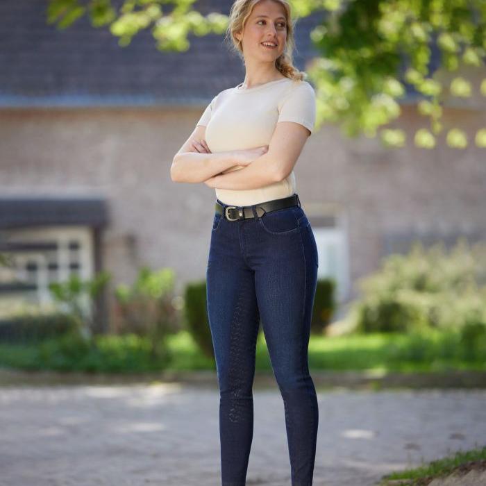 ELT Ladies Luna Jeans Breeches #colour_dark-blue