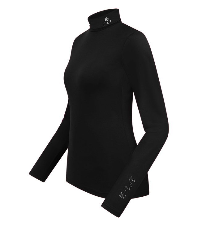 E.L.T Ladies Madison Turtleneck Shirt #colour_black