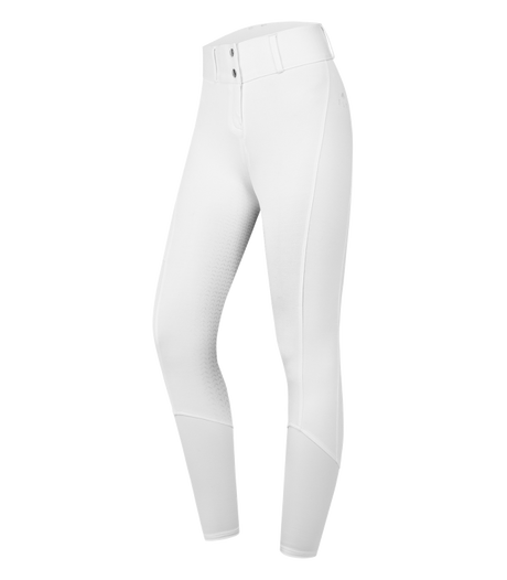 E.L.T Essential Ladies High Waist Silicone Breeches #colour_white