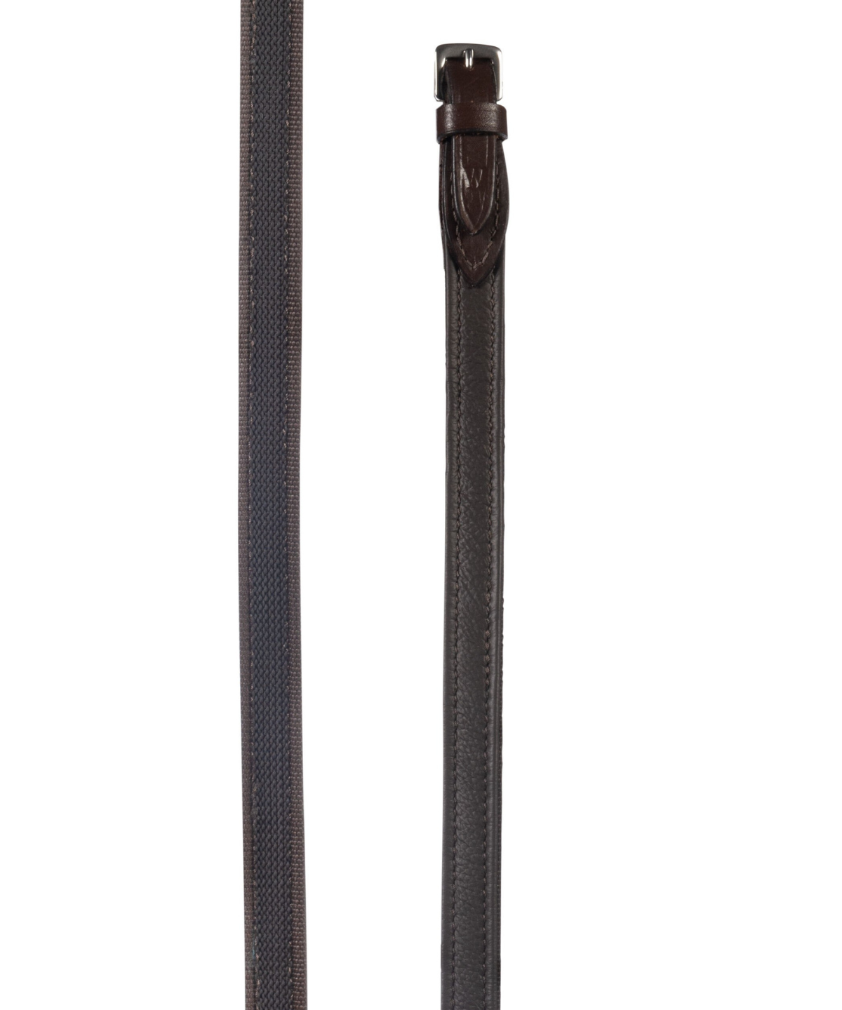 HKM Leather with Rubber Reins -Sophie- #colour_brown