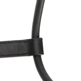 Shires Velociti Lusso Girona Leather Headcollar #colour_black