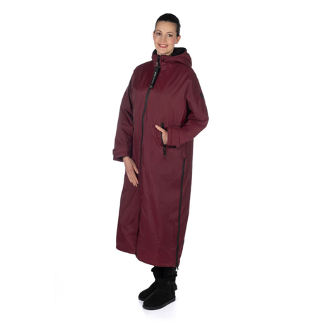 HKM Extra Long Riding Jacket -Julie- #colour_bordeaux