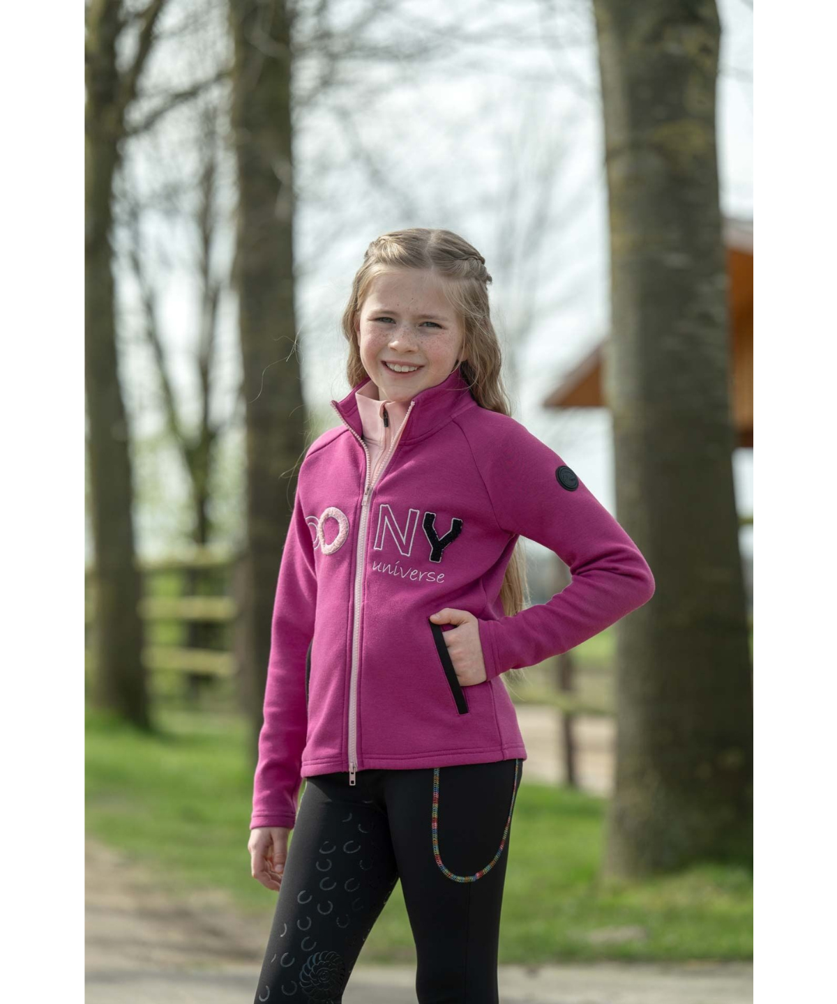 HKM Children's Functional Jacket -Polly- #colour_magenta