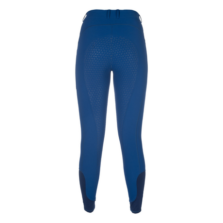 HKM Ladies Silicone Full Seat Riding Tights -Amalfi- #colour_royal-blue