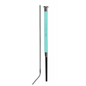 Dublin Fancy Stitch Leather Dressage Whip #colour_turquoise