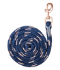 Waldhausen Lurex Rosé Snap Hook Lead Rope #colour_night-blue