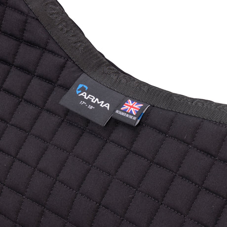 Shires ARMA Deluxe Cotton Saddlecloth #colour_black