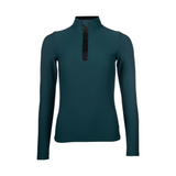 HKM Women's Functional Shirt -Livigno Ribbed- #colour_deep-green