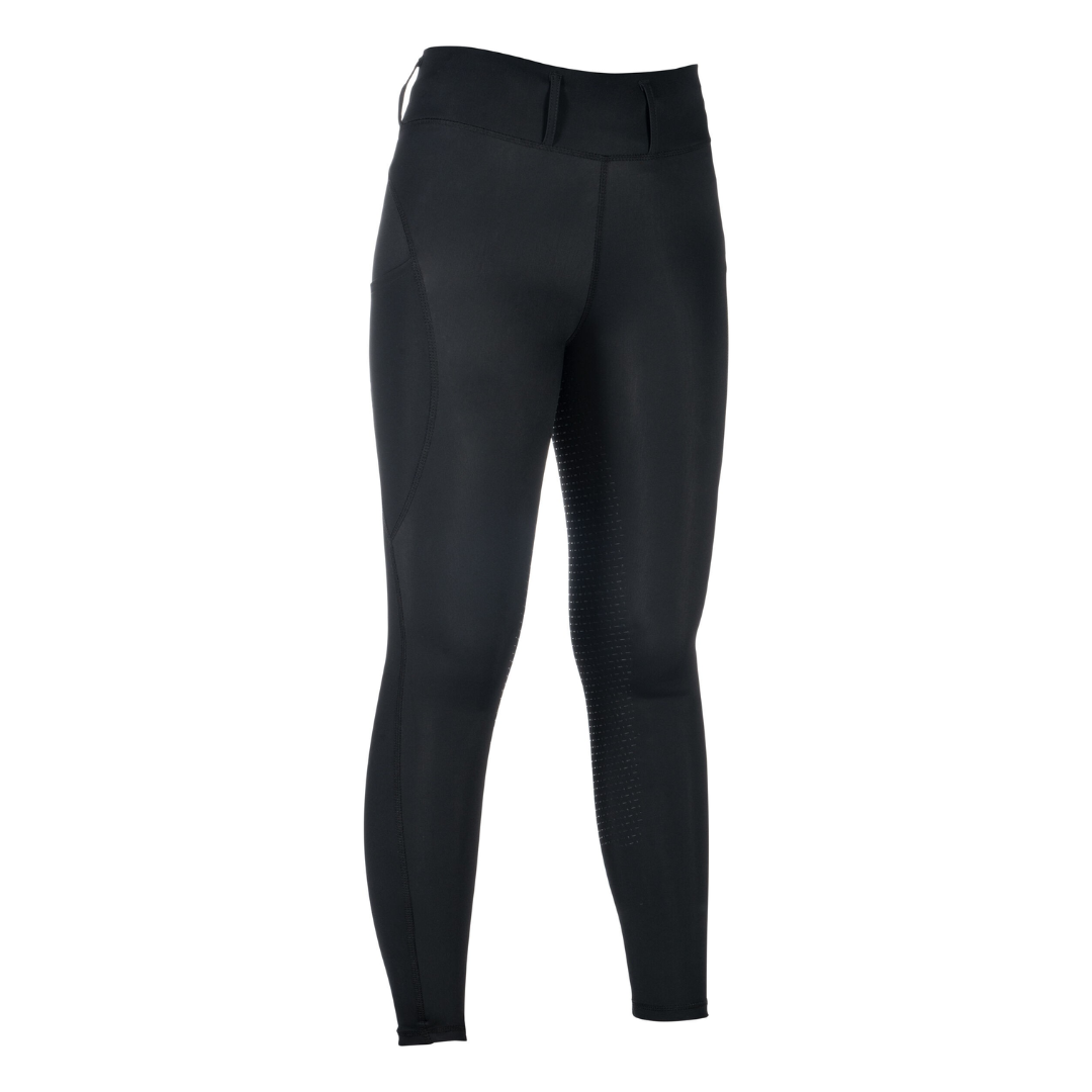 HKM Womens's Silicone Full Seat Riding Leggings -Jil High Waist- #colour_black