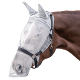 Waldhausen Premium Fly Mask, with Ear and Nose Protection #colour_silver-grey