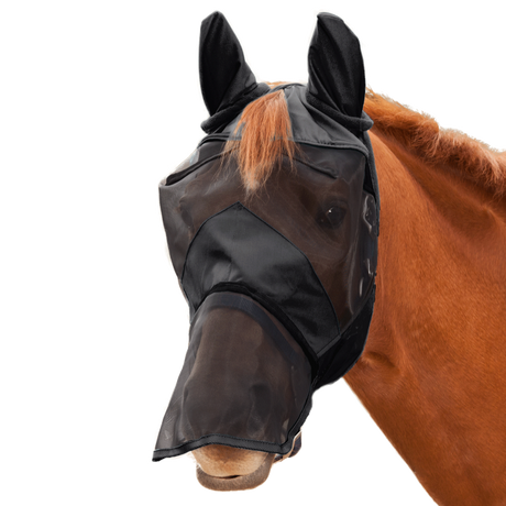 Waldhausen Premium 3-in-1 Fly Mask #colour_black