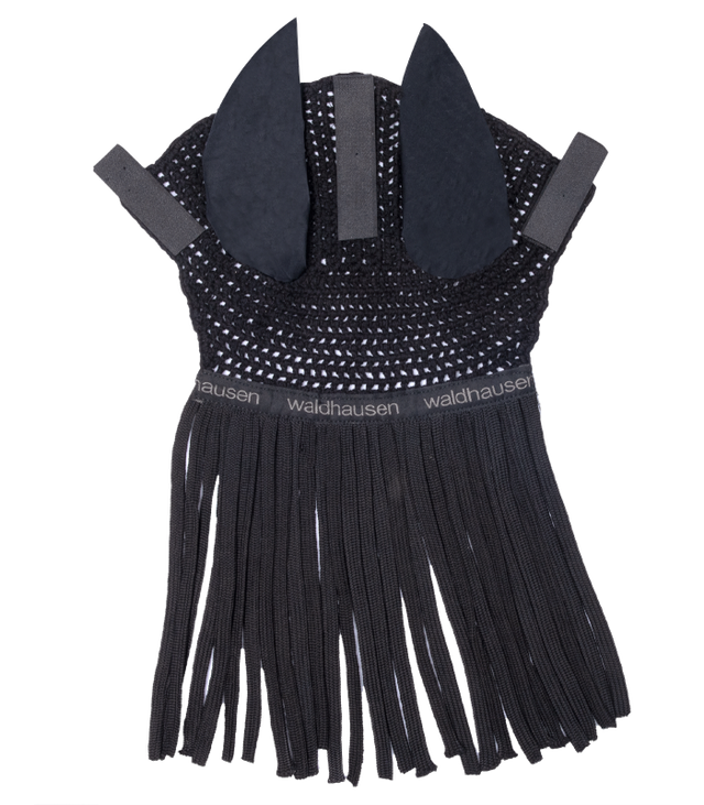 Waldhausen Fly Veil with Fringe #colour_black