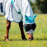 Shires FlyGuard Pro Fine Mesh Fly Mask With Ears #colour_teal