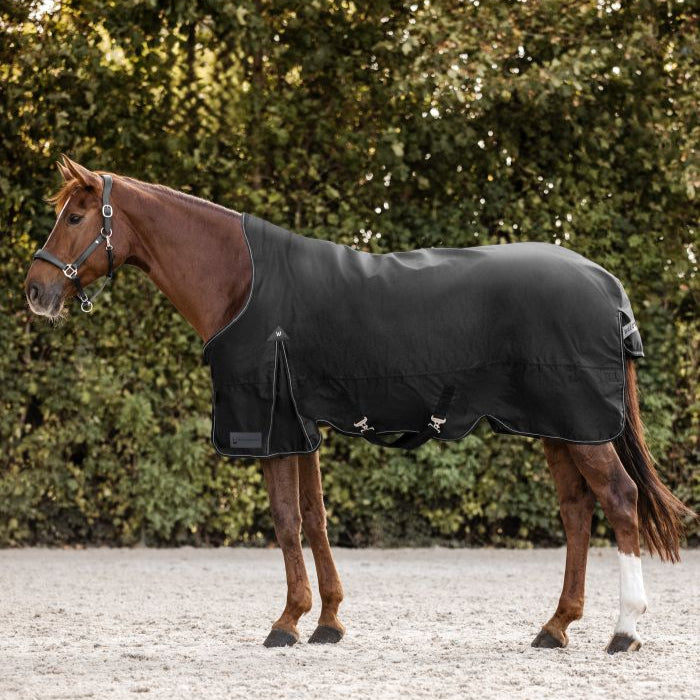 Waldhausen Arctic High Neck 200g Turnout Rug #colour_black