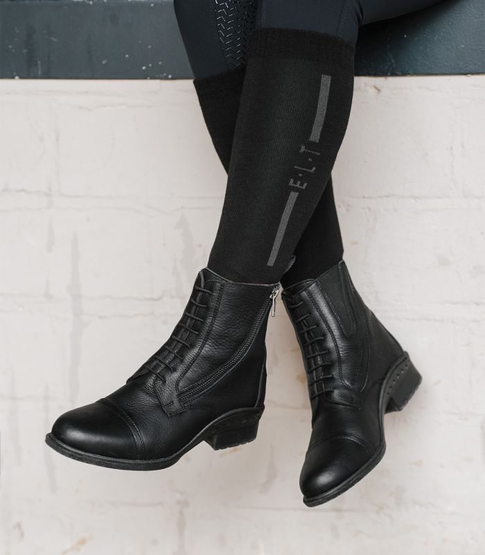 E.L.T Ladies Newcastle Jodhpur Boots #colour_black