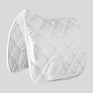 Montar Flow Logo Quilted Dressage Saddle Pad #colour_white
