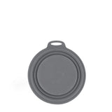 Mountain Paws Collapsible Silicone Dog Bowl #colour_grey