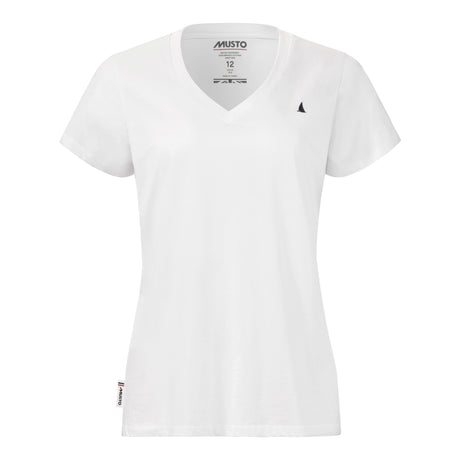 Musto Women's Original V Neck Short Sleeved T-Shirt #colour_white