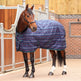 Shires Tempest Plus 100g Stable Rug #colour_navy-tartan