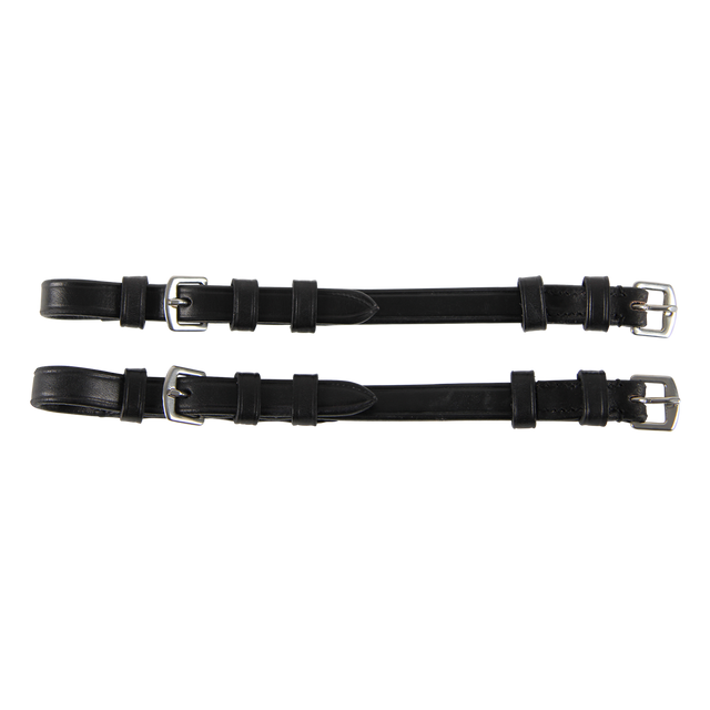 Waldhausen Pair of S-Line Cheek Pieces with Buckles #colour_black