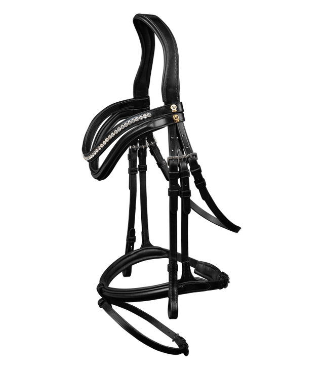 Waldhausen S-Line Harmony Snaffle Bridle #colour_black