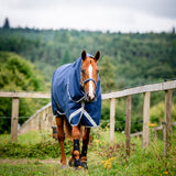 Horseware Ireland Amigo Bravo 12 Plus Bundle V-Front 0g Turnout Rug #colour_navy-titanium-grey-silver