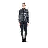 Equestro Windproof And Water-Repellent Unisex Overcoat #colour_black