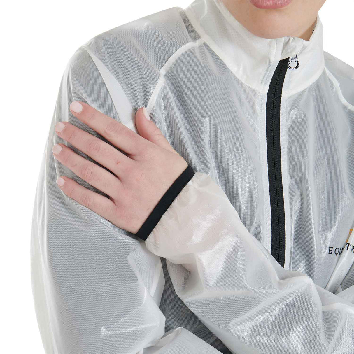 Equestro Windproof And Water-Repellent Unisex Overcoat #colour_white