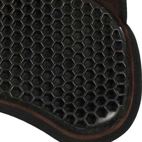 Acavallo Pad SP WFS Suede Rear Sheepskin Hexagonal Gel Flat #colour_brown-natural